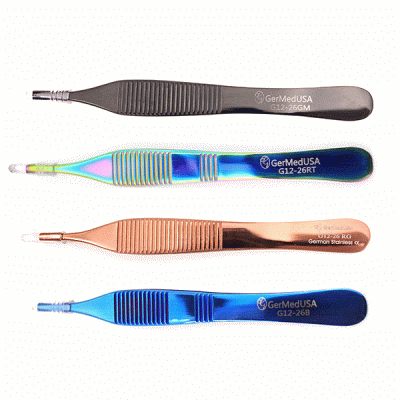Brown Adson Forceps 4 3/4" Color Coated 7x7 Teeth