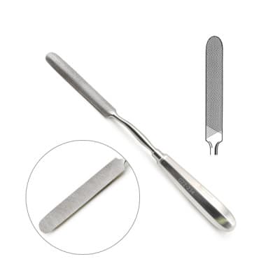 Bone File 9 3/4" Half-round Blade 3 1/2" X 1/2" With Bayonet Handle