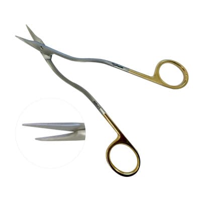 Heath Suture Scissor 6 1/2" Gold Handle