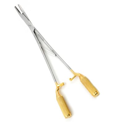 NeoGrip Quick Release Chromosome Surgical Handle Olsen Hegar Combined Needle Holder and Scissors Delicate 4 3/4" Tungsten Carbide