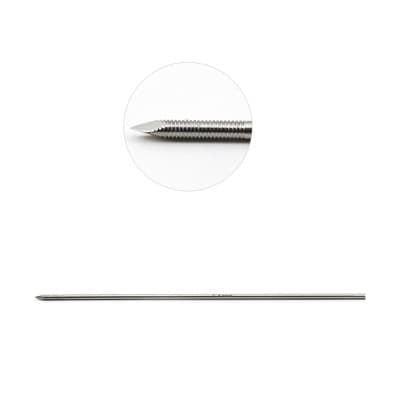 Steinmann Pin Single Trocar 25mm Threaded 9"